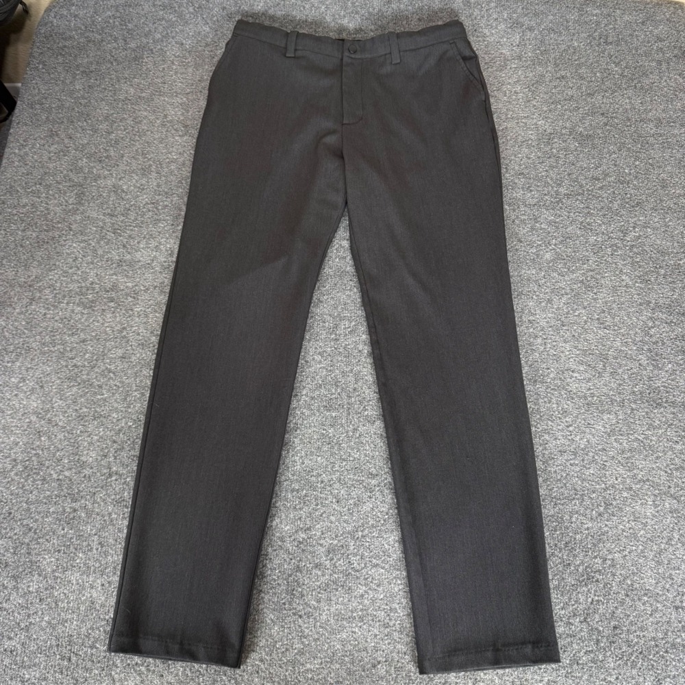 Quince Ultra Stretch 24/7 Smart Chinos Gray 34x32 Athletic Tapered Office Pants